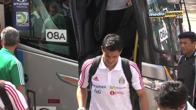 Llegó el Tri a Fortaleza para enfrentar a Brasil