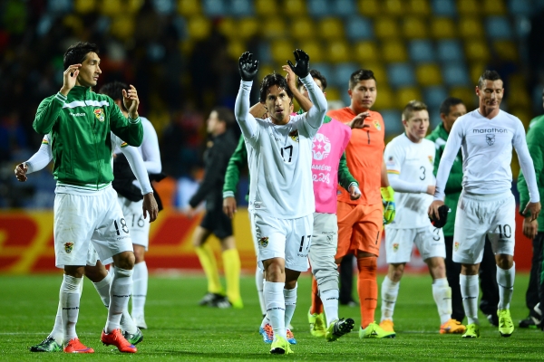 Los jugadores de Bolivia se dieron por bien servidos con el empate.