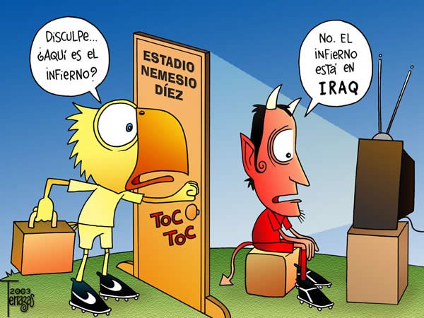 aguilas america diablos toluca estadio nemesio diez el infierno esta en irak...