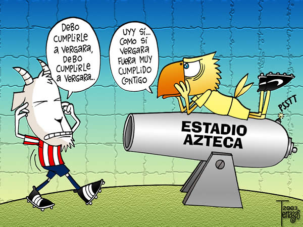 chivas guadalajara america aguilas estadio azteca cañon cumplirle vergara...