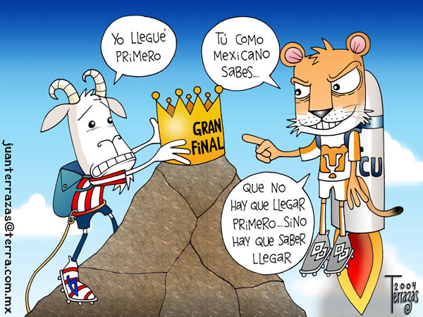 chivas guadalajara pumas unam gran final llegue primero hay que saber llegar...
