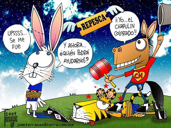 cruz azul atlante potros tigres repesca quien podra ayudarnos yo chapulin...