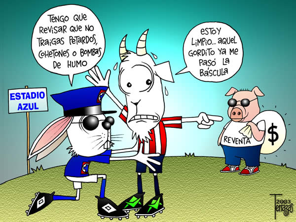 cruz azul conejo policia chivas guadalajara limpio gordito reventa bascula...