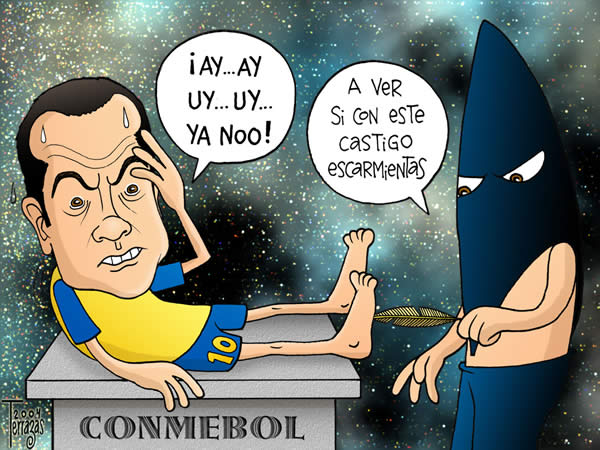 Cuauhtemoc blanco verdugo conmebol castigo escarmientas Cuauhtemoc blanco...