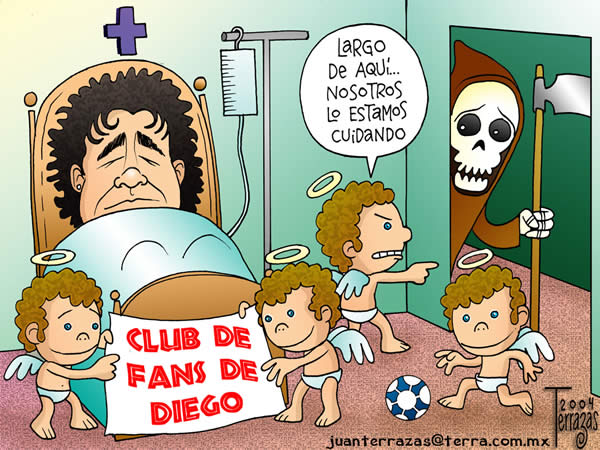 diego armando maradona hospital club de fans angeles muerte diego armando...