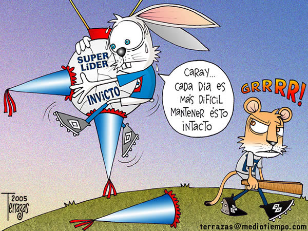 pumas conejo cruz azul superlider invicto piñata cada dia mas dificil...