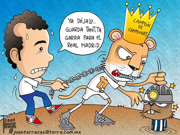 pumas pachuca campeon de campeones gara para el real madrid trofeo santiago...