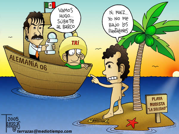 seleccion mexicana ricardo la volpe hugo sanchez subete al barco ni maiz...