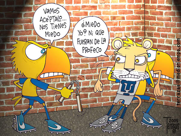 aguilas america pumas nos tienes miedo ni que fuera de la profeco aguilas...