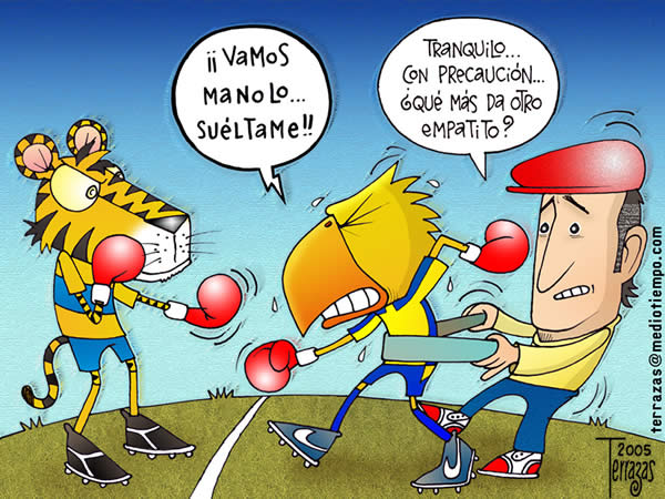 aguilas america tigres lapuente vamos sueltame manolo tranquilidad que mas...