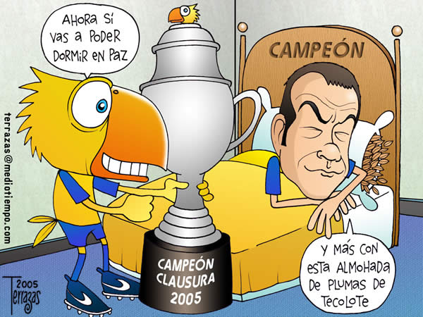 america aguilas campeon trofeo cuauhtemoc blanco dormir paz almohada plumas...