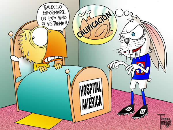 america aguilas cruz azul auxilio enfermera loco calificacion america...