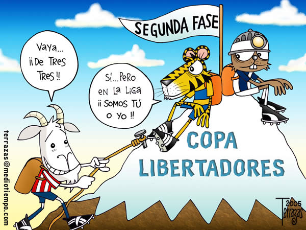 chivas guadalajara tigres tuzos pachuca copa libertadores tres montaña...
