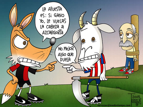 clasico tapatio. atlas: la apuesta es, si gano yo, le vuelas la cabeza a...