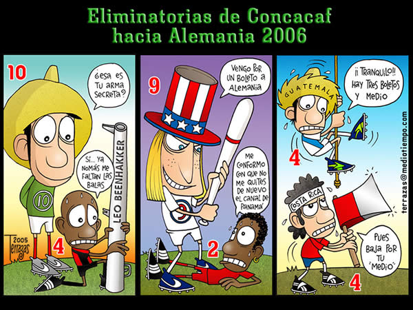 eliminatoria de concacaf hacia alemania 2005 mexico trinidad y tobago...