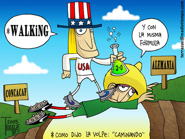 eliminatoria de concacaf. walking, caminando, como dijo lavolpe, estados...