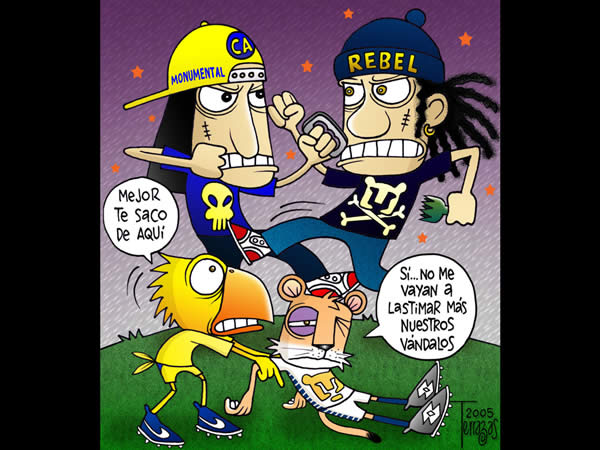 los vandalos del la rebel y la monumental en el pumas america los vandalos...