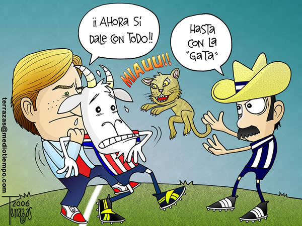 monterrey-chivas. miguel herrera: ahora si dale con todo; hasta con la gata...
