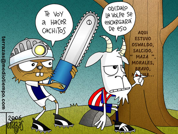 pachuca: te voy a hacer cachitos. chivas: olvidalo, la volpe se encargara de...