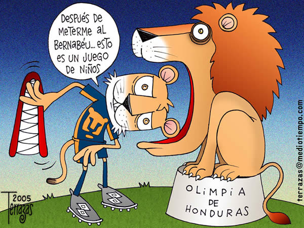 pumas leon olimpia de honduras santiago bernabeu juego de ni