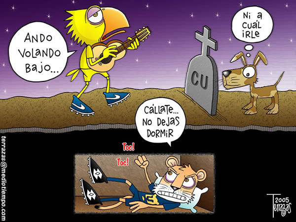 pumas de la unam: callate no dejas dormir. ciudad universitaria. america:...