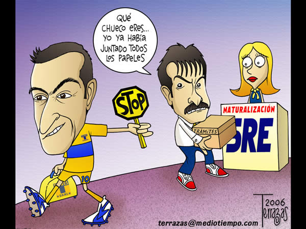 ricardo la volpe ya tenia los papeles para la naturalizacion de walter...