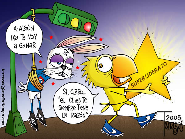 segun america, el cliente siempre tiene la razon segun america, el cliente...