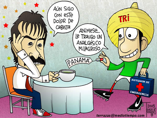 seleccion mexicana ricardo la volpe dolor de cabeza analgesico milagroso...