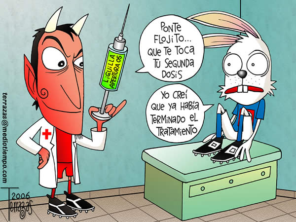 toluca: ponte flojito que te toca tu segunda dosis. cruz azul: yo crei que...