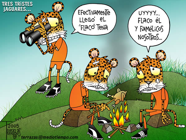 tres tristes jaguares, chiapas: efectivamente, llegó el flaco tena, uuuuy...