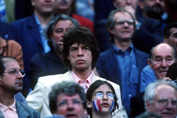 Mick Jagger presenció la Final de Francia 1998 en el Stade de France.