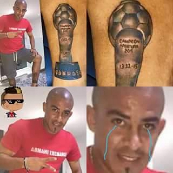 'Cacha', la burla en memes por su tatuaje