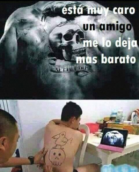 'Cacha', la burla en memes por su tatuaje