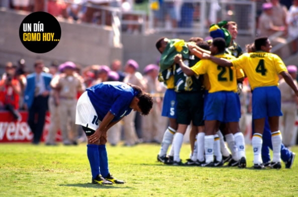 17 de julio de 1994. Brasil se corona por cuarta vez Campeón del Mundo en el Rose Bowl