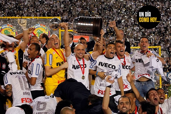 4 de julio de 2012. Corinthians es Campeón por primera vez en su historia de la Copa Libertadores