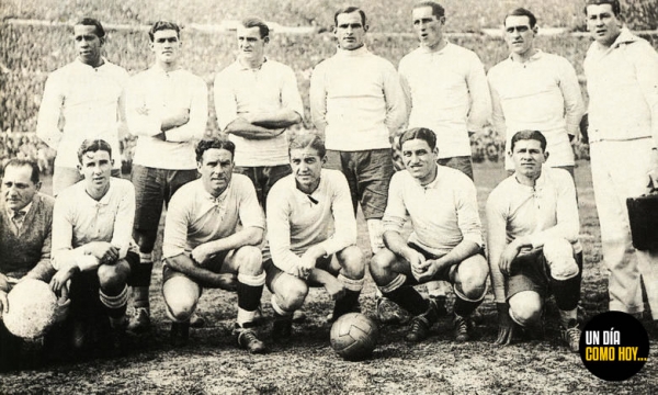 30 de julio de 1930. La Selección Uruguaya se consagra como el primer Campeón Mundial de Fútbol