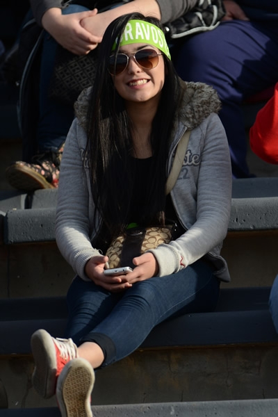 Derroche de belleza también en las gradas.