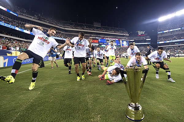 El clásico festejo del Tri no se hizo esperar.