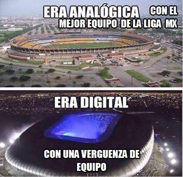 Era analógica y digital de Tigres y Rayados