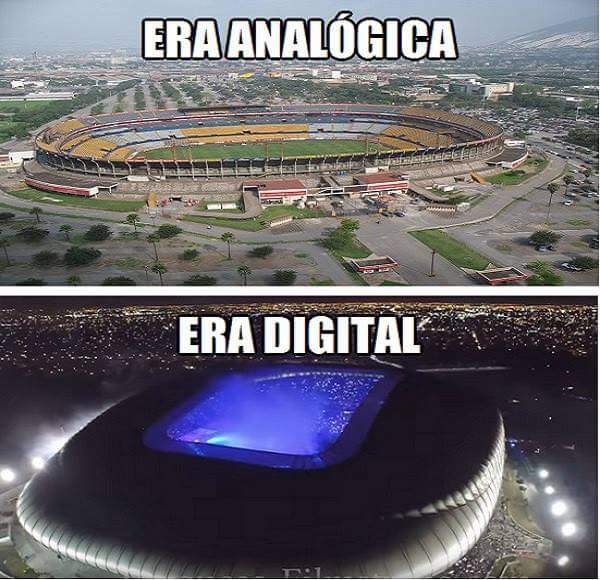 Era analógica y digital de Tigres y Rayados
