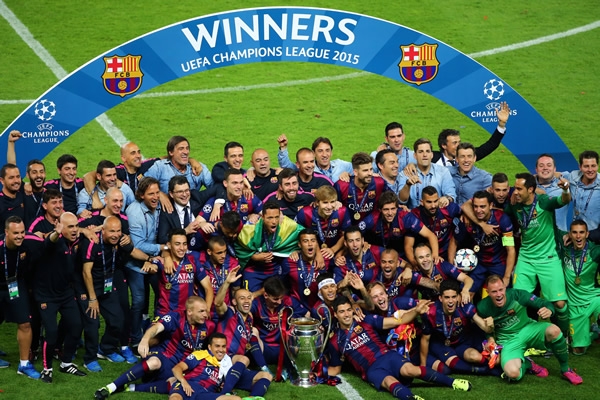 Estupenda temporada 2014-2015 del Barcelona.