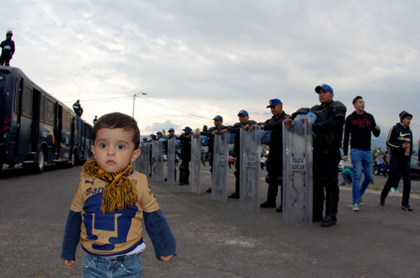 Fuerte dispositivo de seguridad en el Azteca.