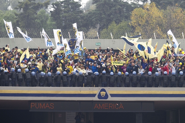 La afición americanista presente en CU.