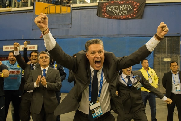 La celebración de Ricardo Pelaez.