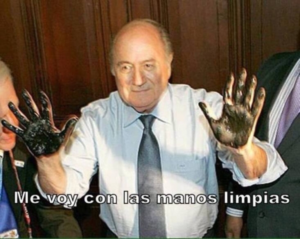 La despedida de Blatter en memes.