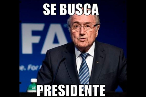 La despedida de Blatter en memes.
