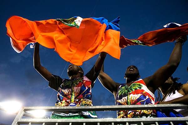 La Selección de Haití contó con el apoyo de su afición que vive en Estados Unidos.