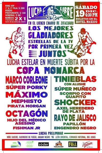 Las carteleras que se realizarán del 15 al 21 de diciembre.