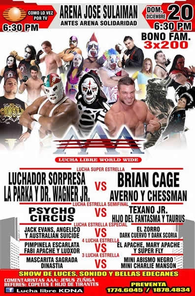 Las carteleras que se realizarán del 15 al 21 de diciembre.