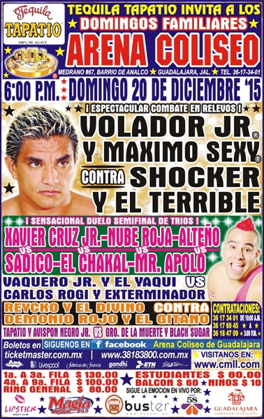 Las carteleras que se realizarán del 15 al 21 de diciembre.